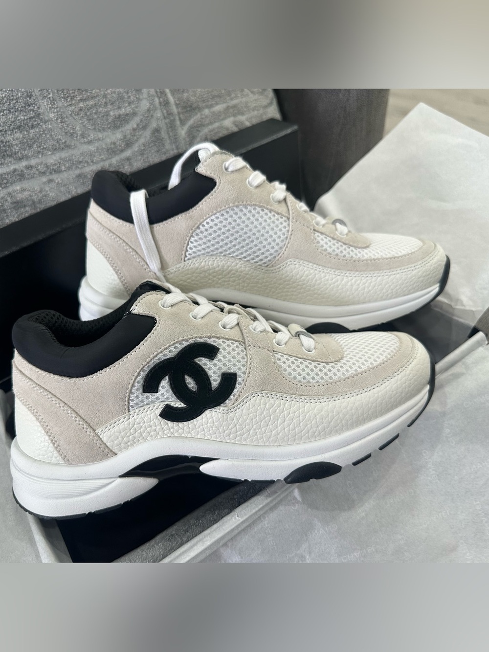Chanel Low Top Trainer Suede Size 7